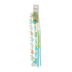 Crystal Lane Flowers Pink Yellow, Teal, Green Mix 7in