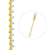 Crystal Lane Pears & Leaves Yellow 7in