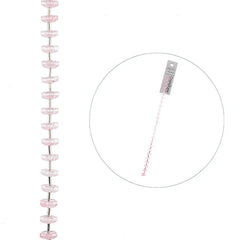 Crystal Lane Flower Caps 8mm Pink 7in