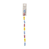 Crystal Lane Pears 8mm Red, Yellow Blue Mix 7in
