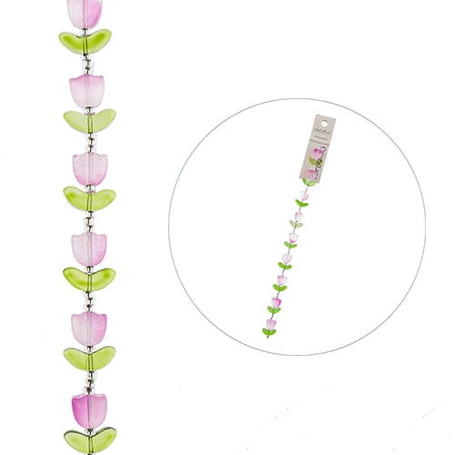 Crystal Lane Tulips 14x16mm Purple 7in