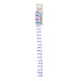 Crystal Lane Leaf 15x16mm Purple & Blue 7in