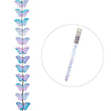 Crystal Lane Butterflies 8x15mm Purple & Blue Mix 7in
