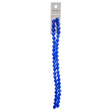 Crystal Lane Bicone 6mm Opaque Dark Sapphire 2x7" Strand