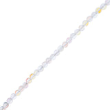 Crystal Lane Glow in the Dark 6mm Round Beads Crystal AB 7" Strand