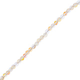 Crystal Lane Glow in the Dark 6mm Round Beads Orange AB 7" Strand