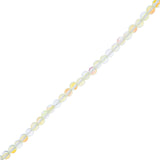 Crystal Lane Glow in the Dark 6mm Round Beads Yellow AB 7" Strand