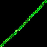 Crystal Lane Glow in the Dark 6mm Round Beads Green AB 7" Strand