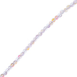 Crystal Lane Glow in the Dark 6mm Round Beads Purple AB 7" Strand