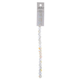 Crystal Lane Glow in the Dark 8mm Round Beads Crystal AB 7" Strand