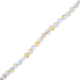 Crystal Lane Glow in the Dark 8mm Round Beads Crystal AB 7" Strand
