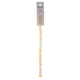 Crystal Lane Glow in the Dark 8mm Round Beads Orange AB 7" Strand