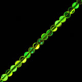 Crystal Lane Glow in the Dark 8mm Round Beads Orange AB 7" Strand
