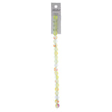 Crystal Lane Glow in the Dark 8mm Round Beads Yellow AB 7" Strand