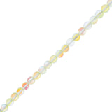 Crystal Lane Glow in the Dark 8mm Round Beads Yellow AB 7" Strand