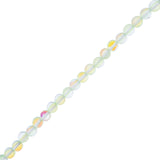 Crystal Lane Glow in the Dark 8mm Round Beads Green AB 7" Strand