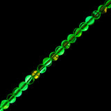 Crystal Lane Glow in the Dark 8mm Round Beads Light Blue AB 7" Strand