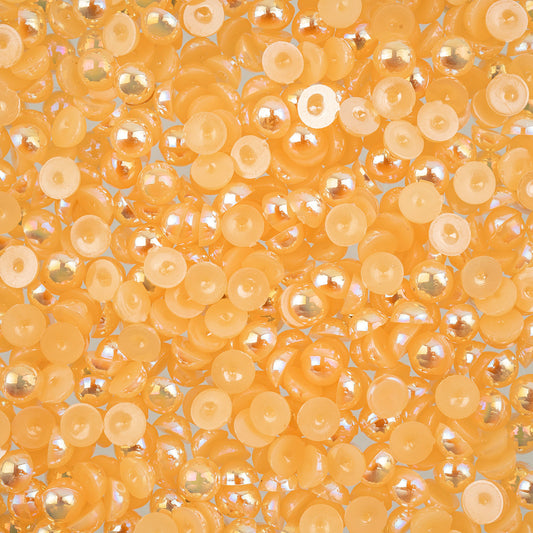 Crystal Lane DIY Flat Back Pearls 5mm Orange AB 575/pk