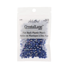 Crystal Lane DIY Flat Back Pearls 5mm Dark Blue AB 575/pk