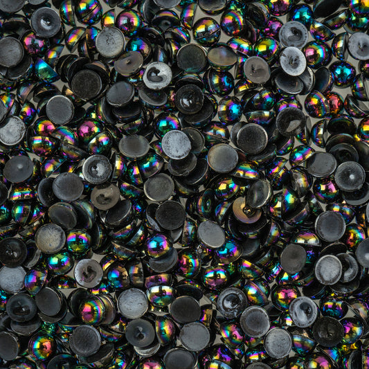 Crystal Lane DIY Flat Back Pearls 5mm Black AB 575/pk
