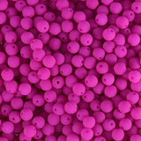Czech Glass Beads 4mm Round Velvet Fuchsia 46/Strand