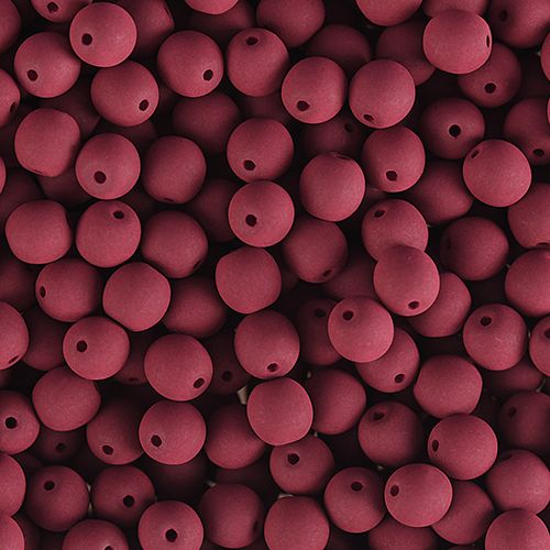 Czech Glass Beads 6mm Round Velvet Maroon Brown 30/Strand
