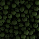 Czech Glass Beads 6mm Round Velvet Dark Green 30/Strand