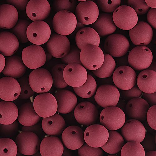 Czech Glass Beads 8mm Round Velvet Maroon Brown 23/Strand