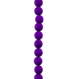 Czech Glass Beads 8mm Round Velvet Violet 23/Strand