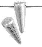 Czech Glass Spike Beads 5x13mm Crystal Labrador Fullcoat 36/strand