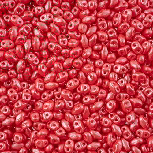 Matubo Czech Miniduo Beads Pearl Shine Rose 13g