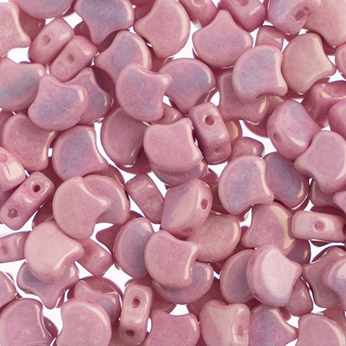 Matubo Czech Ginko Beads Chalk Lila Luster 12g