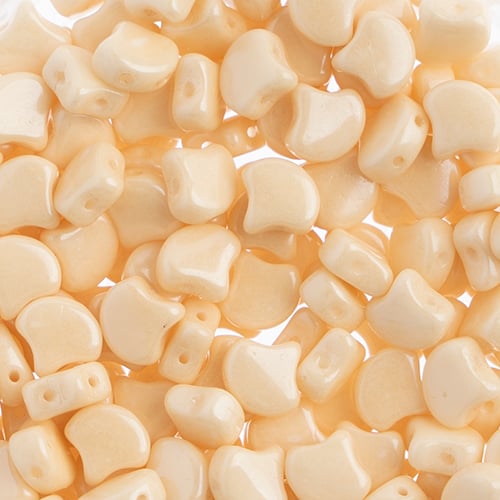 Matubo Czech Ginko Beads Chalk Orange Luster 12g
