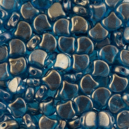 Matubo Czech Ginko Beads Crystal Halo Celestial Blue 12g