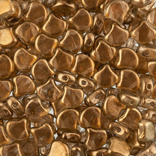 Matubo Czech Ginko Beads Crystal Halo Champagne 12g