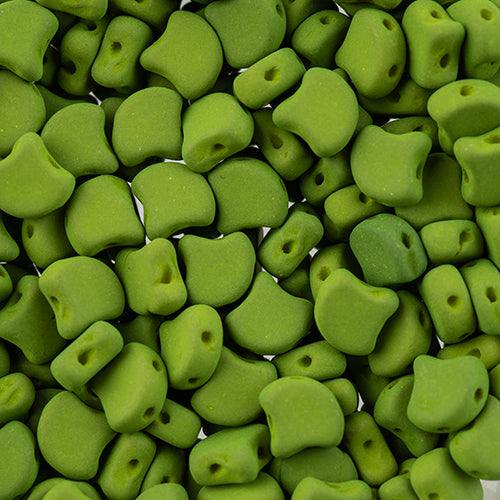 Matubo Czech Ginko Beads Neon Lizard Green 12g