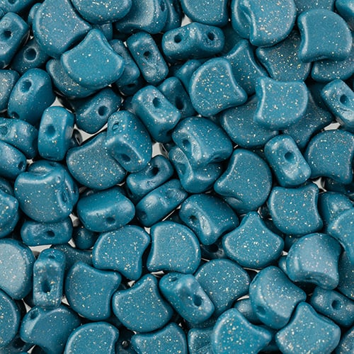 Matubo Czech Ginko Beads Stardance Teal 12g