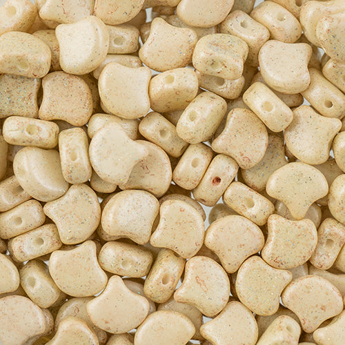 Matubo Czech Ginko Beads Stardance Beige Travertine 12g