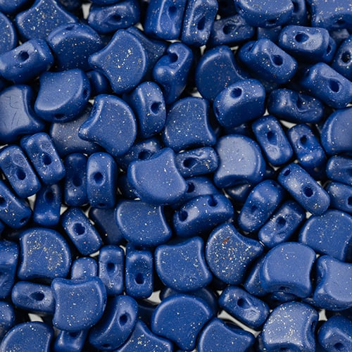Matubo Czech Ginko Beads Stardance Navy Blue 12g