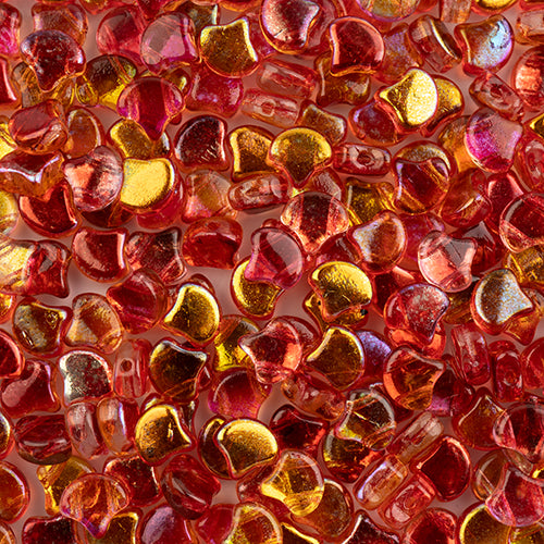 Matubo Czech Ginko Beads Summer Rainbow Orange 12g