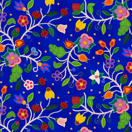 Cotton Fabric Spring Majesty #35000 Deep Blue - Half Yard