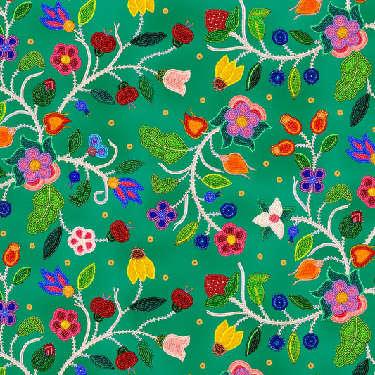 Cotton Fabric Spring Majesty #35000 Emerald - Half Yard