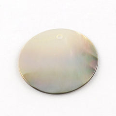 1" Black Lip Shell Pendant 2/pk