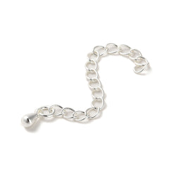 Chain Extenders 2" Sterling Silver Plated 10/pk