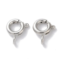 Spring Ring Clasp 6mm Nickel 10/pk