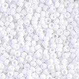 6/0 Miyuki Seed Beads #0402F Opaque White Matte 22g