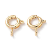 6mm Light Gold Spring Ring Clasp 10/pk