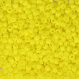 11/0 Toho Seed Beads #42f Opaque Frosted Dandelion 250g Bag