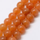 Red Aventurine Beads 8mm Round Grade A (Natural) 15-16" Strand