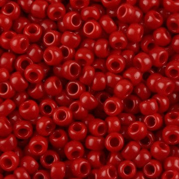 11/0 Toho Seed Beads #45 Opaque Pepper Red 8-9g Vial